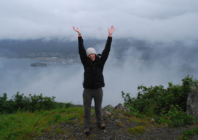 On top of Mount Roberts, above the Gastineau Channel near Juneau, Alaska.